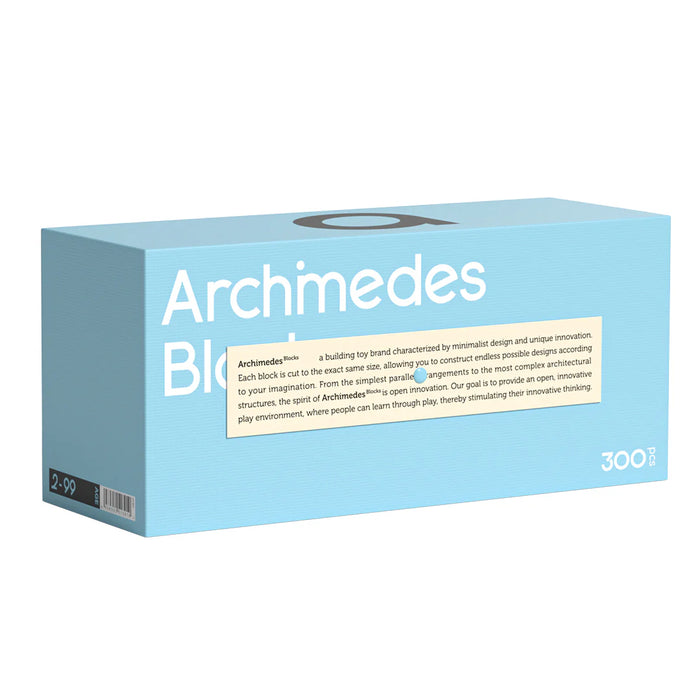 Archimedes Blocks - Natural Wood Colour 300 PCS